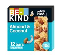 BE-KIND Almond & Coconut - Barres d'amandes, avec noix de coco et miel - Pack de 12 barres