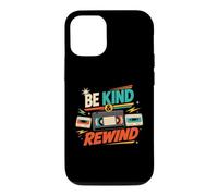 Be Kind and Rewind Cassette rétro VHS années 80 90 Nostalgie Coque pour iPhone 12/12 Pro
