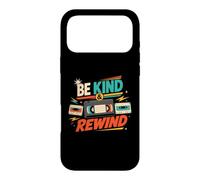 Be Kind and Rewind Cassette rétro VHS années 80 90 Nostalgie Coque pour iPhone 17 Pro Max