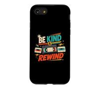 Be Kind and Rewind Cassette rétro VHS années 80 90 Nostalgie Coque pour iPhone SE (2020) / 7/8