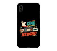 Be Kind and Rewind Cassette rétro VHS années 80 90 Nostalgie Coque pour iPhone XS Max
