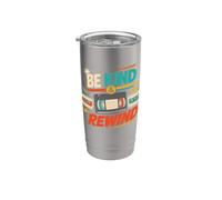Be Kind and Rewind Cassette rétro VHS années 80 90 nostalgie Gobelet isotherme en acier inoxydable double paroi