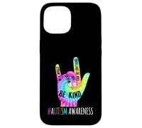 Be Kind ASL Love Sign Language Hand Autism Awareness T-Shirt Coque pour iPhone 15