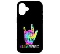 Be Kind ASL Love Sign Language Hand Autism Awareness T-Shirt Coque pour iPhone 16