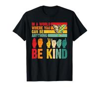 Be Kind Autism Awareness - ASL Hands Sign Language Autism T-Shirt
