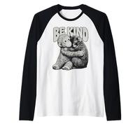 Be Kind Baby Monkey Peluche câlin gentillesse Mignonne Manche Raglan