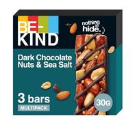 BE-KIND Barres céréales chocolat noir amandes sel marin 3x30g