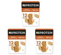 BE-KIND - Barres de Céréales Protéinées - Beurre de Cacahuètes Croquant - Sans Gluten - Riche en Fibres - Grand Format - 12 x 50g (Lot de 3)