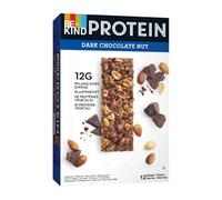 BE-KIND - Barres de Céréales Protéinées - Noix & Chocolat Noir - Sans Gluten - Riches en Fibres - Grand Format - 12 x 50g