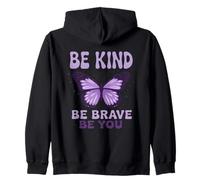 Be Kind Be Brave Be You Papillon Sweat à Capuche