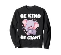 Be Kind Be Giant Cute Elephant Baby Design pour Filles et Enfants Sweatshirt