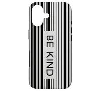 Be Kind - Citation de Motivation avec de Codes-Barres Coque pour iPhone 17