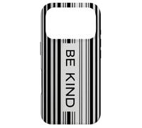 Be Kind - Citation de Motivation avec de Codes-Barres Coque pour iPhone 17 Pro