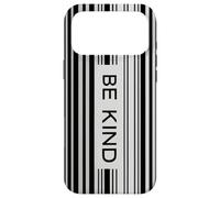 Be Kind - Citation de Motivation avec de Codes-Barres Coque pour iPhone 17 Pro Max