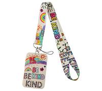Be Kind Cordon tour de cou avec porte-cartes pour enseignants spéciaux et étudiants