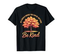 Be Kind Fall Autumn Retro Pumpkin Kindness Vibes T-Shirt