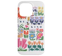 Be Kind Folk Art Swedish Mid Century Vibes Enfants Filles Femmes Coque pour iPhone 14 Pro Max