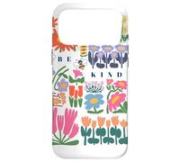 Be Kind Folk Art Swedish Mid Century Vibes Enfants Filles Femmes Coque pour iPhone 17 Pro Max