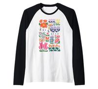 Be Kind Folk Art Swedish Mid Century Vibes Enfants Filles Femmes Manche Raglan