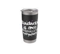 Be Kind Kindness Is Free Sprinkle It Everywhere Cute Gobelet isotherme en acier inoxydable double paroi