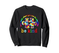 Be Kind Puzzle de Sensibilisation à l'Autisme Arc-en-Ciel Choisissez la gentillesse Sweatshirt