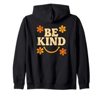 Be Kind Retro 70's Flower Smile Design Sweat à Capuche