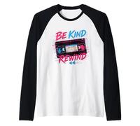 Be Kind Rewind Bande vidéo Rétro années 80 Esthétique Manche Raglan