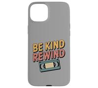 Be Kind Rewind Retro 80s 90s VHS Nostalgie Coque pour iPhone 15 Plus