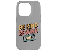 Be Kind Rewind Retro 80s 90s VHS Nostalgie Coque pour iPhone 15 Pro