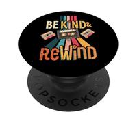 Be Kind & Rewind Rétro Vintage Classique Throwback Homme Femme PopSockets PopGrip Adhésif