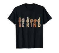 Be Kind, Teachers Interprète en Langue des Signes ASL T-Shirt Graphique avec Valeur
