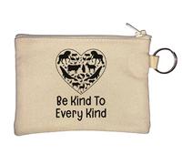 Be Kind to Every Kind Go Porte-monnaie en forme de cœur végétalien Beige