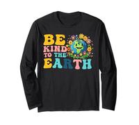 Be Kind to The Earth Day Save Cute Planet Étudiants Enseignants Manche Longue
