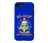 Be-Leaf in Yourself Jeu de Mots pour Sapin de Noël Kawaii Coque pour iPhone SE (2020) / 7/8