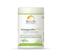 BE-LIFE | Ashwagandha 5000 BIO | Complément alimentaire certifié bio | Aide à réduire le stress & la fatigue | Favorise la relaxation | 90 gélules