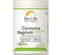 Be-Life Curcuma Magnum 3200 Bio Et Piperine Articulations Digestion 60 Gélules