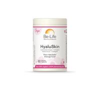 BE-LIFE | HYALUSKIN | Complément alimentaire | Hydratation, Peau Repulpée & Anti-Âge | Collagène Marin & Acide Hyaluronique | 60 Gélules
