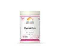 BE-LIFE | HYALUSKIN | Complément alimentaire | Peau | Hydratation | Réduit l'apparence des rides| Acide hyaluronique & collagène | 60 Gélules