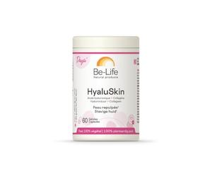 BE-LIFE | HYALUSKIN | Complément alimentaire | Peau | Hydratation | Réduit l'apparence des rides| Acide hyaluronique & collagène | 60 Gélules