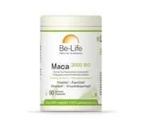 BE-LIFE | Maca 2000 Bio | Complément Alimentaire | Fertilité & vitalité | Formule concentrée en maca - riche en vitamines | 90 Gélules