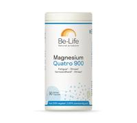 BE-LIFE | Magnesium Quatro 900 | Complément alimentaire | Réduit la fatigue | Bisglycinate de magnésium, vitamine B6 | 90 Gélules