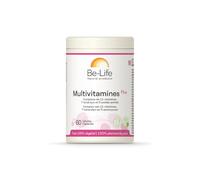 BE-LIFE | Multivitamines Plus | Complément alimentaire | Réduit la fatigue, renforcement du système immunitaire & production d'énergie | 11 Vitamines, 7 minéraux & 5 acides aminés | 60 gélules