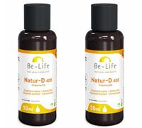 Be-Life Natur-D 400 Gouttes Vitamine D3 naturelle Goutte(S) 2x50 ml