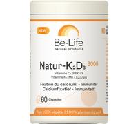 Be-Life Natur K2D3 3000 Pot 60 Gélules