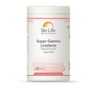 BE-LIFE | Super Gamma Linolenic | Complément alimentaire | Protection du système cardiovasculaire | Régulation du système hormonal | Synergie d'huiles (bourrache, onagre, poisson) | 180 Capsules