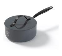 BE Living Essential Casserole Ø 18 cm avec Couvercle, Sauteuse Céramique Antiadhésive, Sans PFAS, Compatible Induction, Gris
