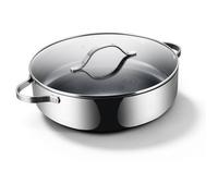 BE Living Essential Sauteuse inox Ø 32 cm avec couvercle, céramique, sans PFAS, induction