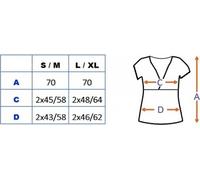Be MaaMaa Chemise de maternité et d'allaitement avec capuche, manches à col - jeans, taille 3.5 mm, w. L/XL