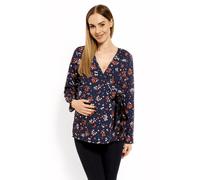 Be MaaMaa Wrap Maternity Nursing Blouse Printy flowers, taille 5 mm. S/M
