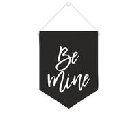 Be Mine Bannière en toile 25,4 x 30,5 cm à suspendre au mur de motivation pour décoration murale pour chambre à coucher, chambre d'enfant, décoration d'intérieur